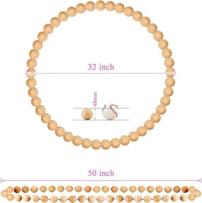 Hula in legno naturale pesato per esercizio fisico 8.4 x 8.4 x 4.1cm