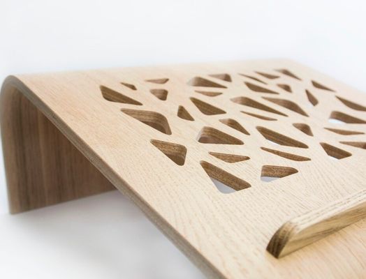 Stand per laptop in legno funzionale risparmio di spazio raffreddamento ventilazione computer desktop elevatore