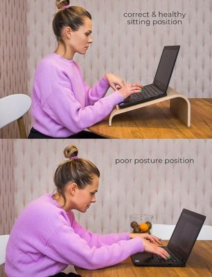 Stand per laptop in legno funzionale risparmio di spazio raffreddamento ventilazione computer desktop elevatore