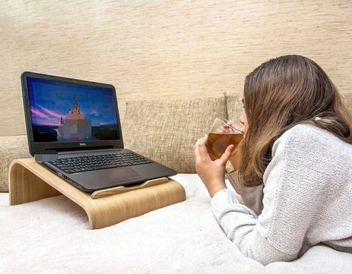 Stand per laptop in legno funzionale risparmio di spazio raffreddamento ventilazione computer desktop elevatore