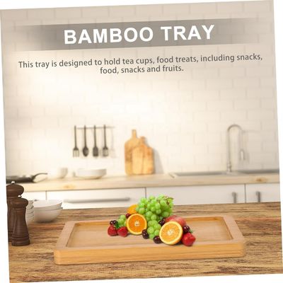 Decorazione del soggiorno Dispositivi personalizzati 4pcs vassoi di pallet in legno per cibo Servire e display vassoi