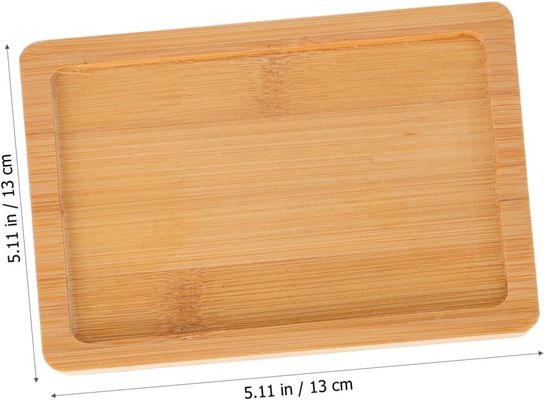 Decorazione del soggiorno Dispositivi personalizzati 4pcs vassoi di pallet in legno per cibo Servire e display vassoi