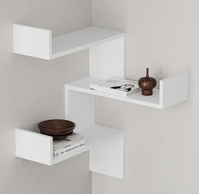 Mensola di parete in legno regolabile per taglia di logo personalizzato Arredamento domestico moderno decorativo