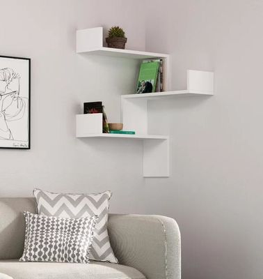 Mensola di parete in legno regolabile per taglia di logo personalizzato Arredamento domestico moderno decorativo