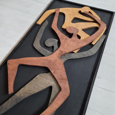 Arredamento ufficio Aggiornamento Parete in legno appeso Casa nuova regalo Legno umano Verticale Arte muraria