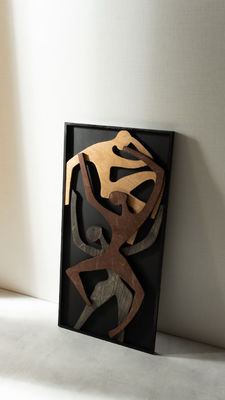 Arredamento ufficio Aggiornamento Parete in legno appeso Casa nuova regalo Legno umano Verticale Arte muraria