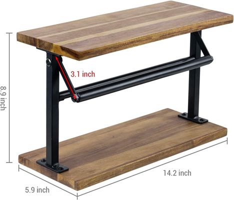 Migliora la tua cucina con questo porta asciugamani in legno massiccio di acacia e uno scaffale superiore