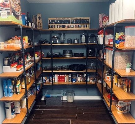 Ripiano per tubi di ferro per il fai da te Ripiano per cucina per ufficio aperto