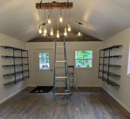 Ripiano per tubi di ferro per il fai da te Ripiano per cucina per ufficio aperto