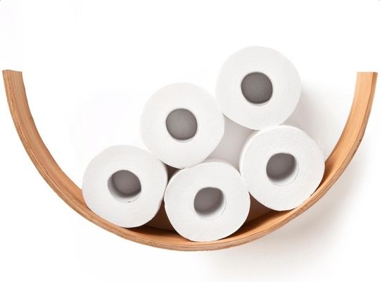 Prenotatore di carta igienica a scaffale curvo La combinazione perfetta di forma e funzione