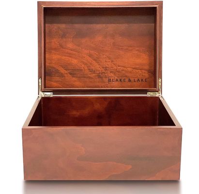 Scatola decorativa in legno per souvenir con coperchio