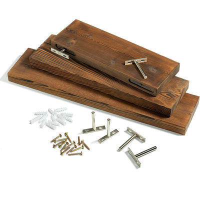 Mensole di cristallo per pareti di legno Mensole per vetro e piante