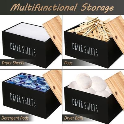 Craftsman regalo scatola di legno nera contenitore rettangolo moderno spazioso fogli di risparmio Dispenser