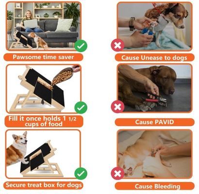 Tavola da graffiare per unghie per cani in legno