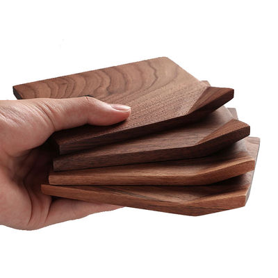 10X0.9cm Sublimazione Custom Coasters per bere Round Bambù Legno Coaster Matte Pads