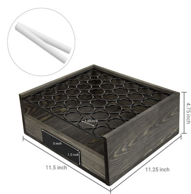 OEM ODM accettato legno / faggio portauovo in legno con scatola di stoccaggio in metallo casse in legno