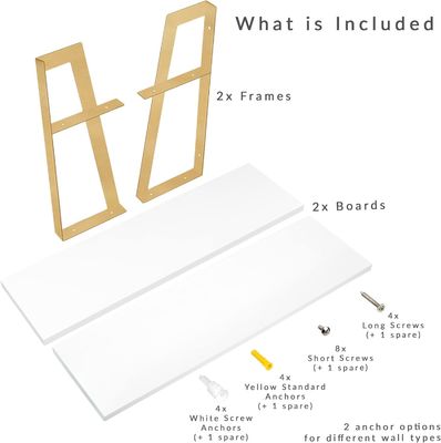 Arredamento per la casa 2 piani ripiani galleggianti rustici moderni con disegno di montaggio a parete