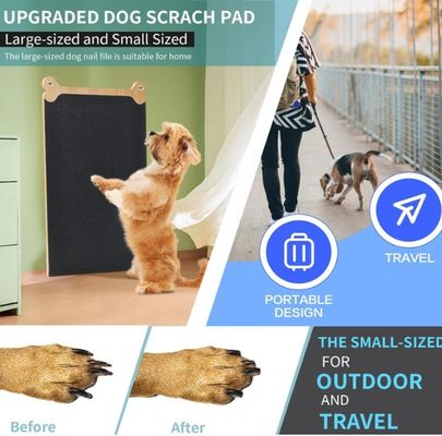 Piastra da graffiare per unghie per cani in legno