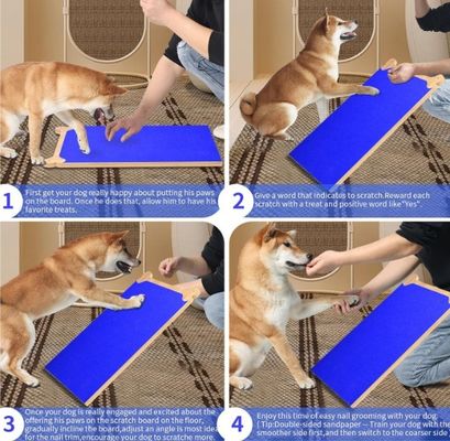 Piastra da graffiare per unghie per cani in legno