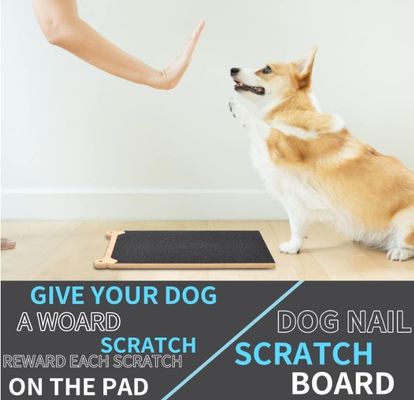 Piastra da graffiare per unghie per cani in legno
