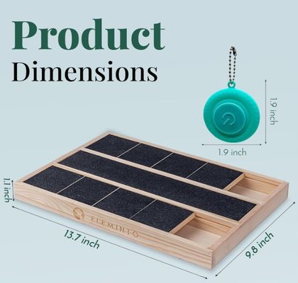 Scatola di graffi per unghie per cani in legno OEM con divisore alimentare