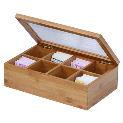 Organizza la tua collezione di tè con questa scatola di tè giapponese dipinta in bambù