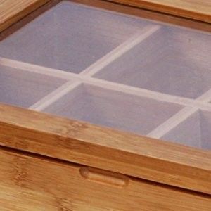Organizza la tua collezione di tè con questa scatola di tè giapponese dipinta in bambù