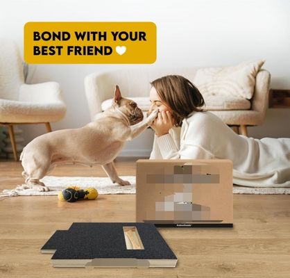 OEM Dog Scratch Pad Con Treat Box Dog Nail Scratch Board Con Maniglia Cat Scratching Board