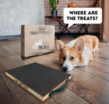 OEM Dog Scratch Pad Con Treat Box Dog Nail Scratch Board Con Maniglia Cat Scratching Board