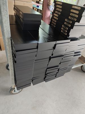 Set di 2 scaffali galleggianti in legno in stile rustico per un'eccellente decorazione domestica