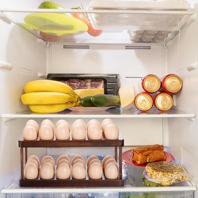 Organizzazione della cucina Apparecchi domestici Doppio strato vassoio di uova di legno con logo personalizzato