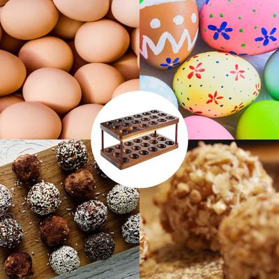 Organizzazione della cucina Apparecchi domestici Doppio strato vassoio di uova di legno con logo personalizzato