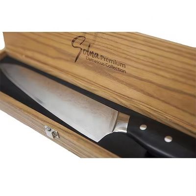 Scatola di coltello in legno fatta a mano con coltello personalizzato rettangolare in legno massello Scatola di bottiglia di vino per cucina