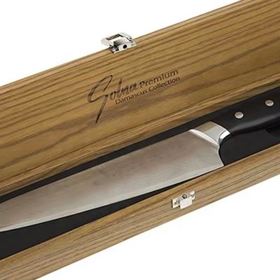 Scatola di coltello in legno fatta a mano con coltello personalizzato rettangolare in legno massello Scatola di bottiglia di vino per cucina