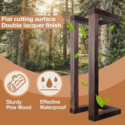 Portafogli in legno montato a parete decorativo a pino per bagno Organizzatore di asciugamani arrotolati