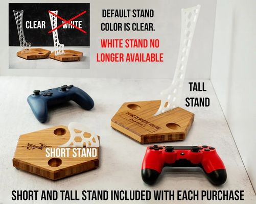 Stand per giocatori regolabile La combinazione ideale di bambù e acrilico per un gioco ottimale