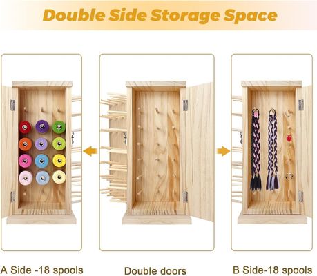 360 gradi di rotazione del tenitore di filo di legno Ideale per lo stoccaggio di bobine fai da te