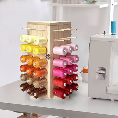 360 gradi di rotazione del tenitore di filo di legno Ideale per lo stoccaggio di bobine fai da te