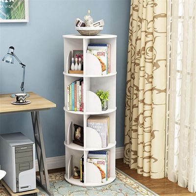 Logo personalizzato colorato 360 gradi libreria rotante per la conservazione dei libri per bambini