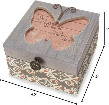 Logo personalizzato Eco-accettabile Scatola gioielleria a forma di farfalla