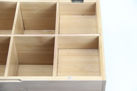 Copertina acrilica visibile fatta a mano Scatola da tè Imballaggio Legno Un'aggiunta unica alla vostra cucina