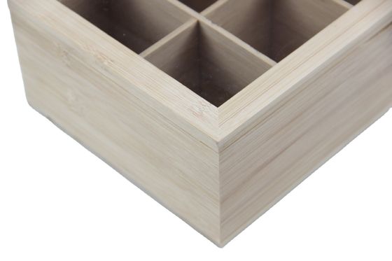 Copertina acrilica visibile fatta a mano Scatola da tè Imballaggio Legno Un'aggiunta unica alla vostra cucina