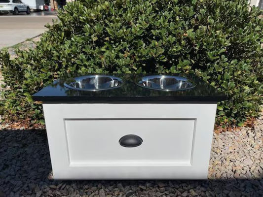 Piccoli animali domestici Animali stazione di alimentazione Età animale domestico 2 scodella alzata mangia cani con cassetto