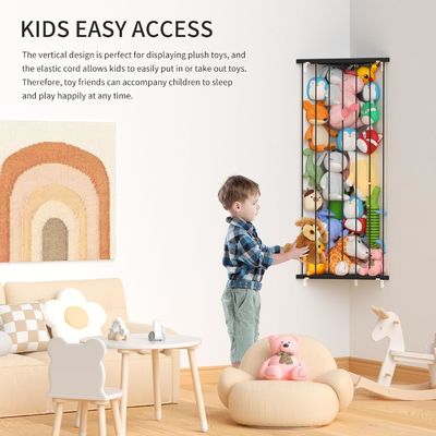 Home Decoration Shelf Angolo personalizzato Animal Storage Stuffed per Nursery Sala giochi Camera da letto