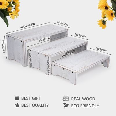 Decorazione e regali Funzionale 3 livelli di legno di ottone Cupcake Dessert Display Riser