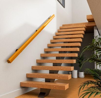 Scalinate interne di sicurezza ringhiera antiscivolo maniglie di pino da 3 piedi su richiesta kit completo