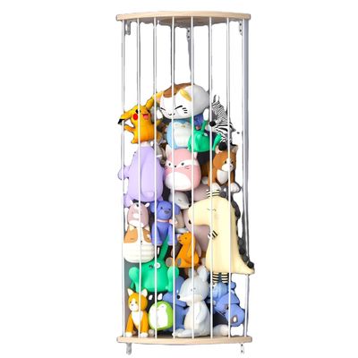 Soggiorno Tavolo personalizzato Zoo Modello Ripieni di animali ripostiglio con gabbia organizzatore di legno