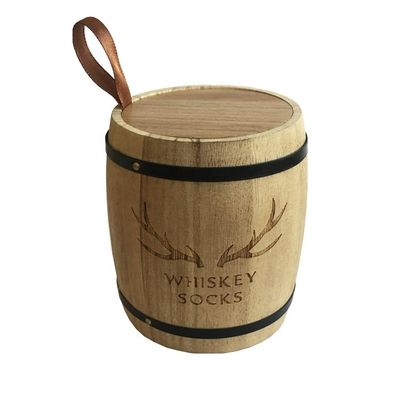 Barile di legno personalizzato per il tè di chicco di caffè colore naturale diverse dimensioni Paulownia quercia