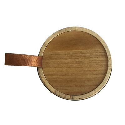 Barile di legno personalizzato per il tè di chicco di caffè colore naturale diverse dimensioni Paulownia quercia