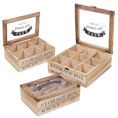 Scatola di lusso semplice Legno Acrilico Naturale Presentazione Legno Cassa di Regalo Aperto Scatola di Stoccaggio Con Capo